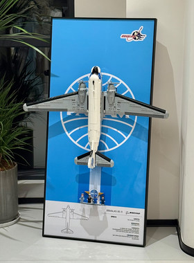 适用于乐高11378道格拉斯DC-3客机积木上墙相框收纳展示挂板