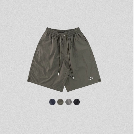 边缘工作室松紧腰宽松运动短裤