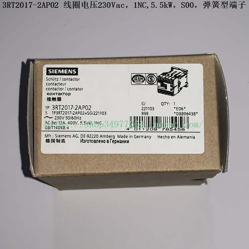 议价接触器 3RT2017-2AP02 3RT2017-2AP01