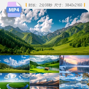 高清新疆高原自然风光祖国广袤大好河山唯美地理风景视频素材