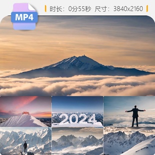 高清挑战2024商务人士砥砺前行勇攀高峰企业宣传片展望未视频素材