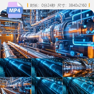 高清智慧水务管网泵站自动化实时监测绿色减排视频素材