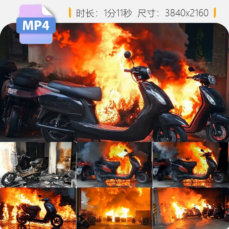 高清电动车火灾燃烧锂电池爆炸消防警示小品LED大屏仓库视频素材,商务/设计服务,设计素材/源文件,淘宝优惠券,粉丝福利购,淘宝优惠卷