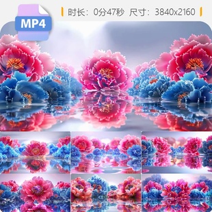 高清4K中国风古原创典舞美背景视频素材