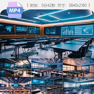 高清数字科技智慧互动教室虚拟现实增强学习在线课堂个性视频素材
