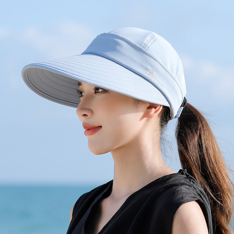 夏季女大沿空顶防晒遮阳帽
