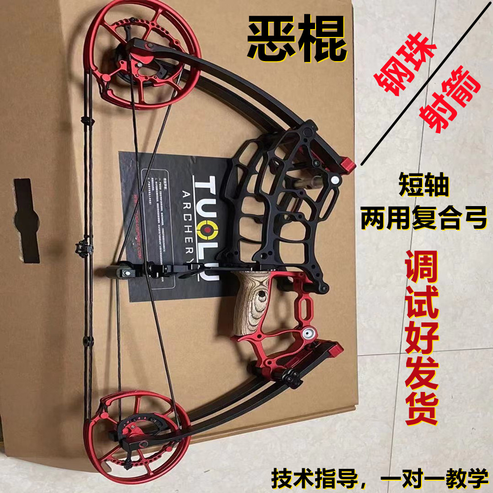 正品恶棍高端复合弓拓路钢珠两用弓箭射箭体育健材健身  非仿品