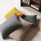 Fritz 床头靠枕靠垫抱枕几何浮雕图案羊毛面料 Cushion Hansen