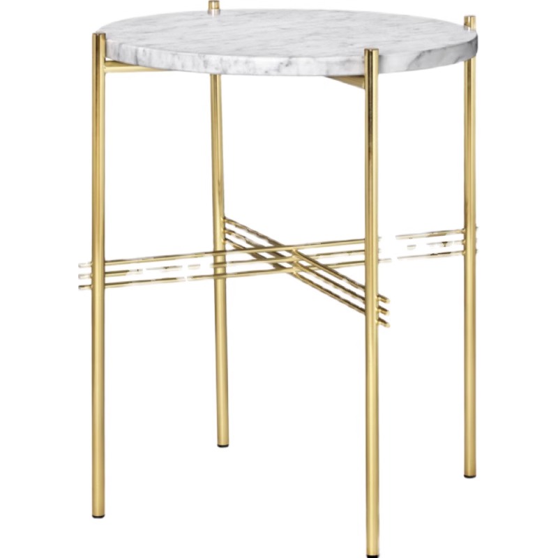丹麦GUBI 金属大理石 TS SideTable 设计圆形边桌 边几