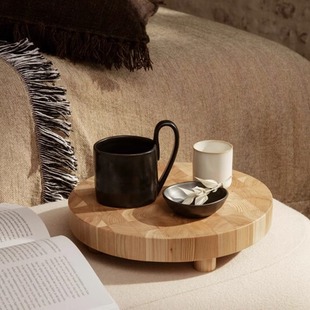 Mug侘寂风手工艺陶制马克杯牛奶咖啡杯托盘 Flow 丹麦ferm living