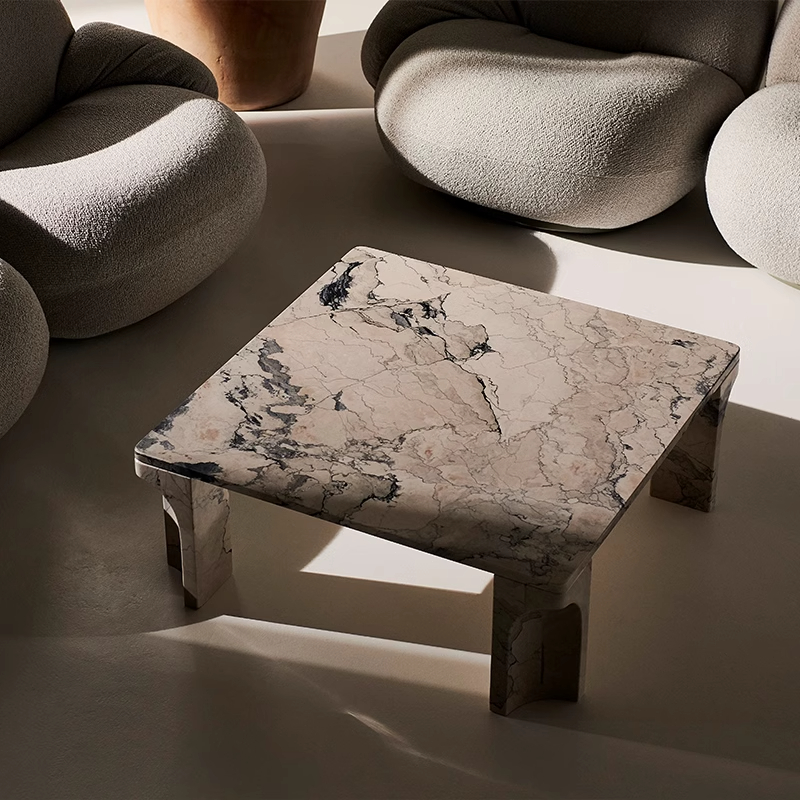 丹麦进口GUBI Doric Coffee Table 茶几边几北欧简约设计石灰石