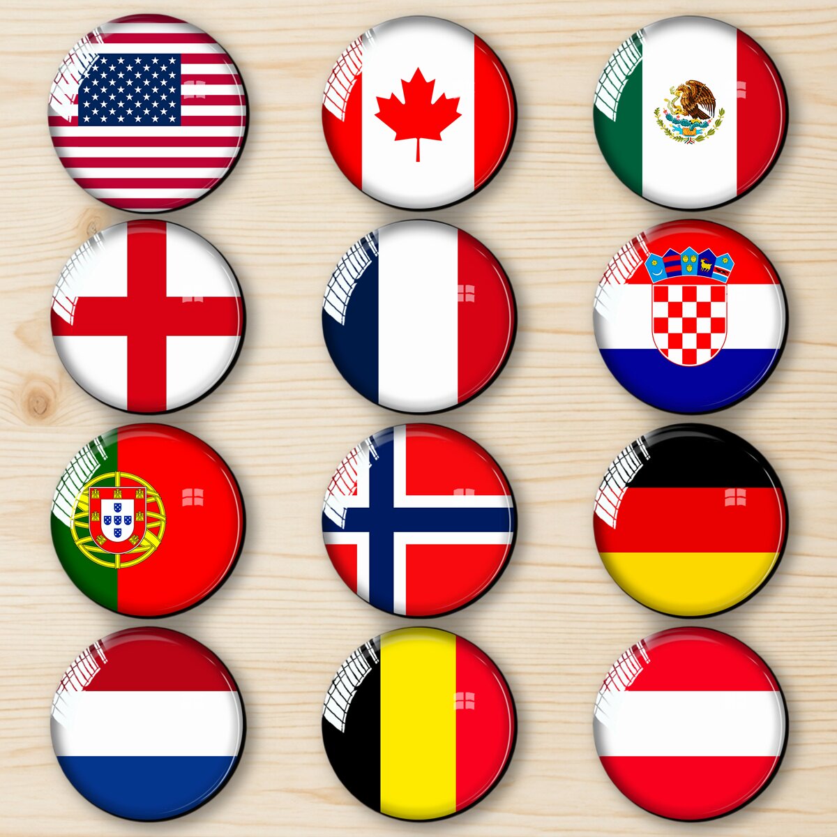 世界杯冰箱贴 世界杯各国国家队冰箱贴