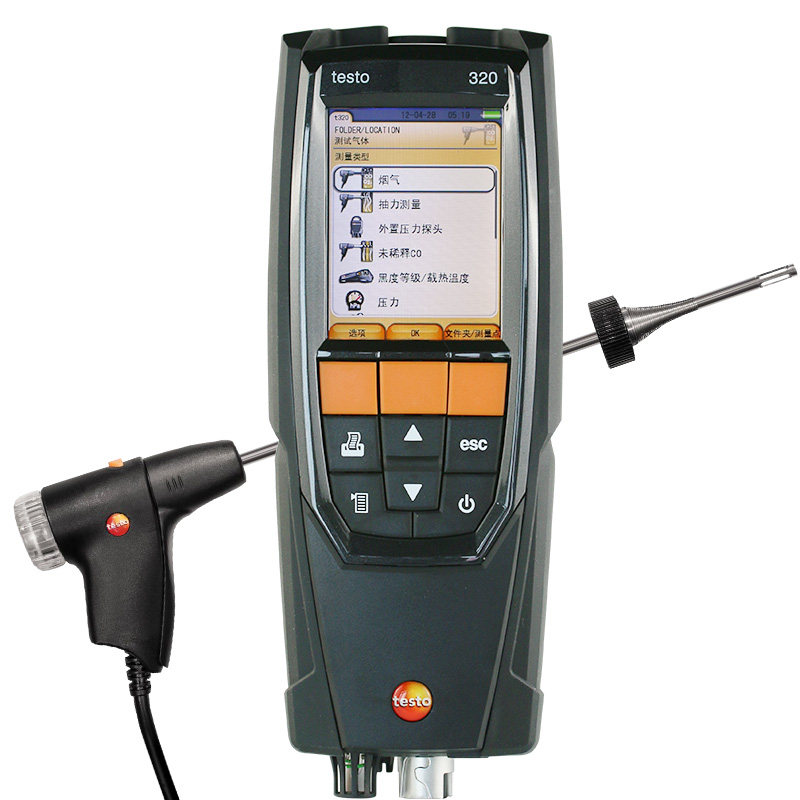 德图testo320烟气分析仪气体co/o2测试仪锅炉燃烧效率检测仪