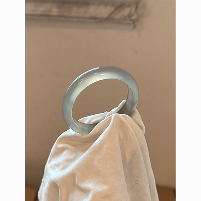 天青色冰种猫眼手镯老坑