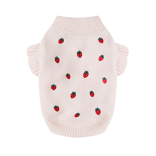 秋冬狗狗马尔济斯草莓毛衣