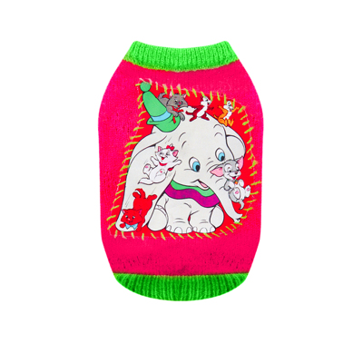 美式复古狗狗秋冬保暖手工毛衣