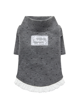 UNLEASHED韩国ins秋冬马尔济斯狗狗半高领弹力保暖打底宠物衣服