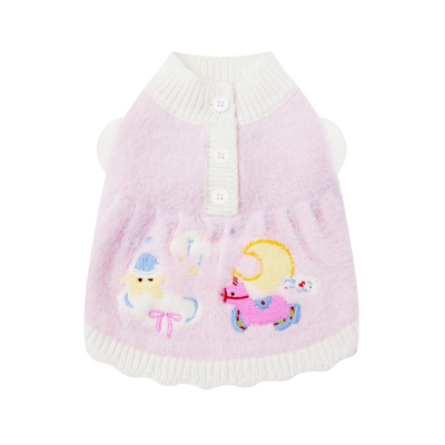 UNLEASHED韩国秋冬可爱宠物毛衣早春保暖家居马尔济斯狗狗衣服