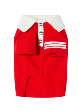 UNLEASHED秋冬保暖狗狗毛衣tb风节日圣诞红元旦春节猫狗宠物外套