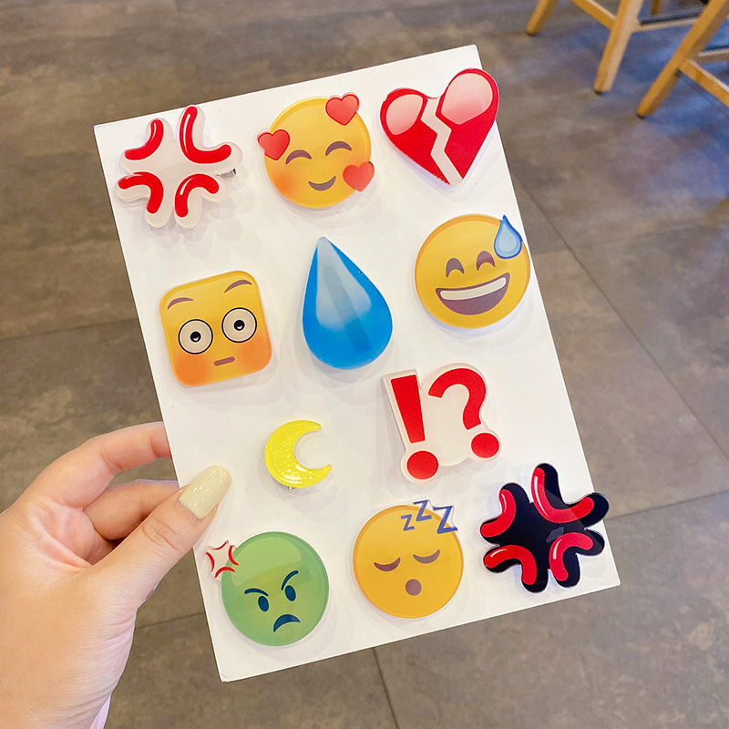 大无语发夹发卡滴汗流汗夹子表情包无言水滴汗滴搞怪头饰女