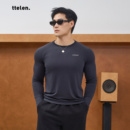 ttelen.天丝运动长袖 高弹紧身训练健身跑步内搭显大上衣 T恤男款