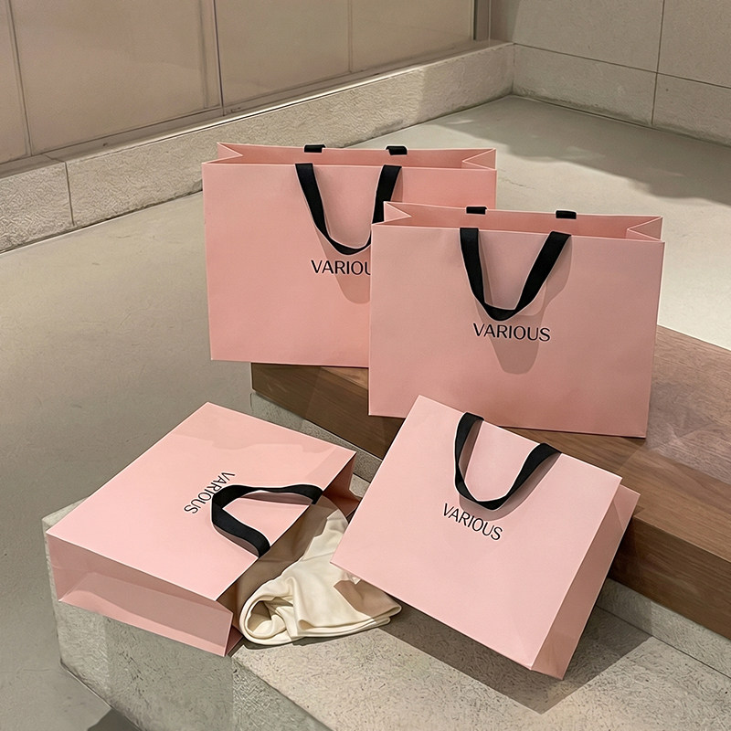 服装店手提袋定制印刷logo高端纸袋化妆品男女童装购物袋子礼品袋