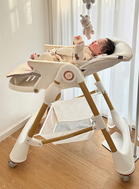 卡曼karmababy宝宝餐椅婴儿餐桌多功能坐躺家用椅