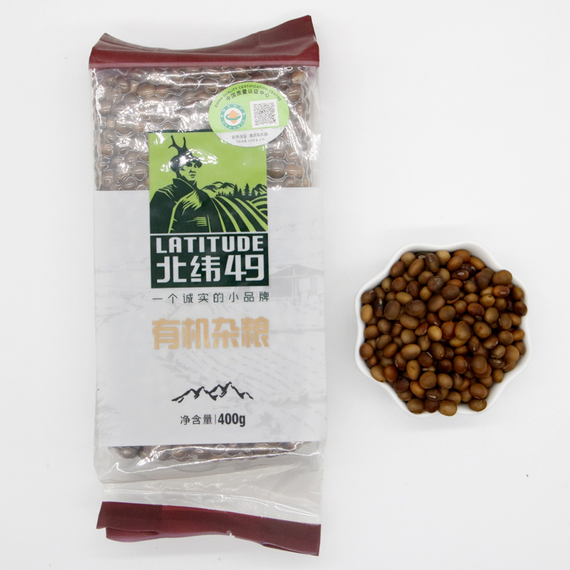 纬49有机褐色大豆黄豆生黄豆纳豆东北400g杂粮