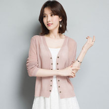 薄款 冰丝针织配吊带裙外搭披肩小外套 2019新款 女短款 防晒开衫 夏装