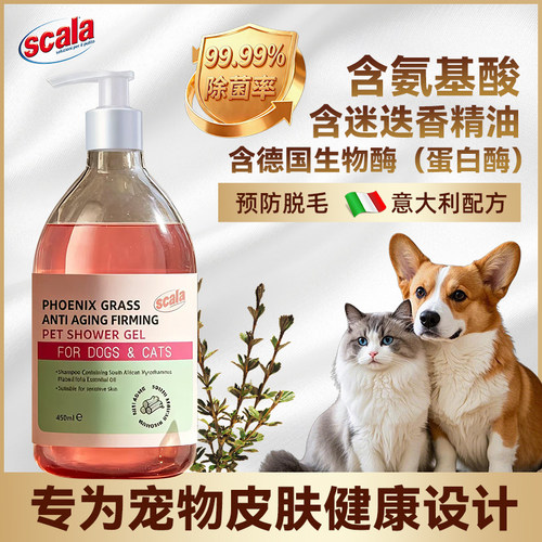 宠物沐浴露泰迪比熊猫狗专用抑菌除螨除臭宠物狗450ml持久留香