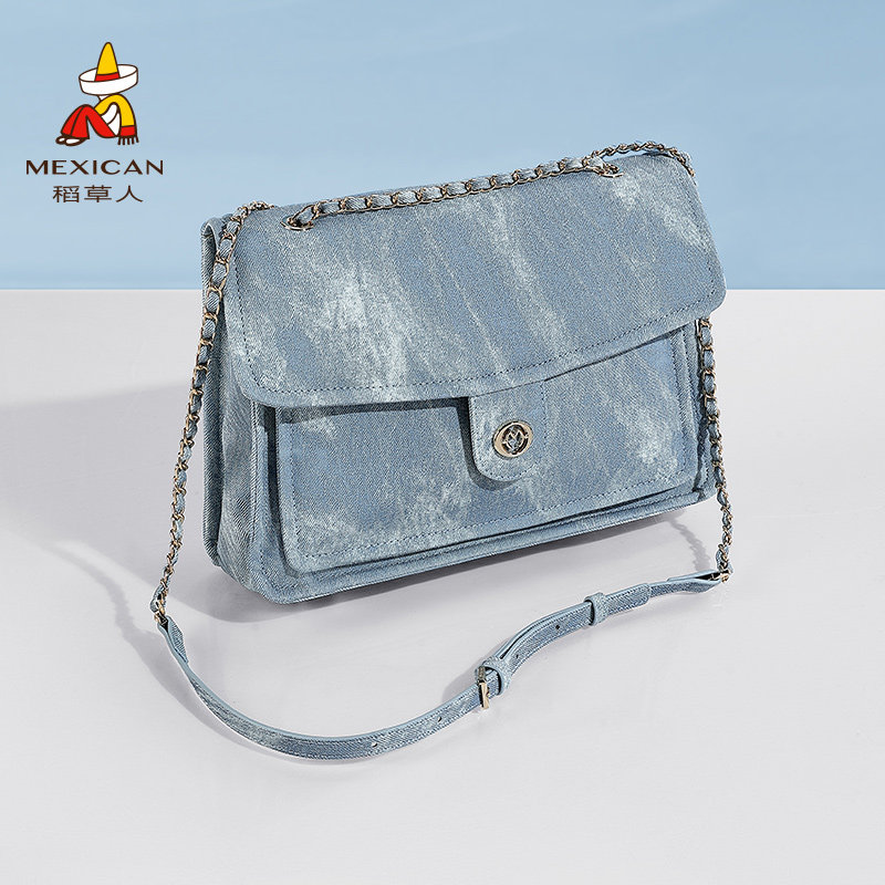 稻草人包包女款新款斜挎包手提包大容量单肩包机车包出游通勤女包