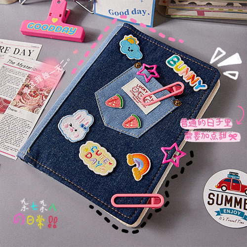 复古牛仔卡册活页4宫格卡册追星