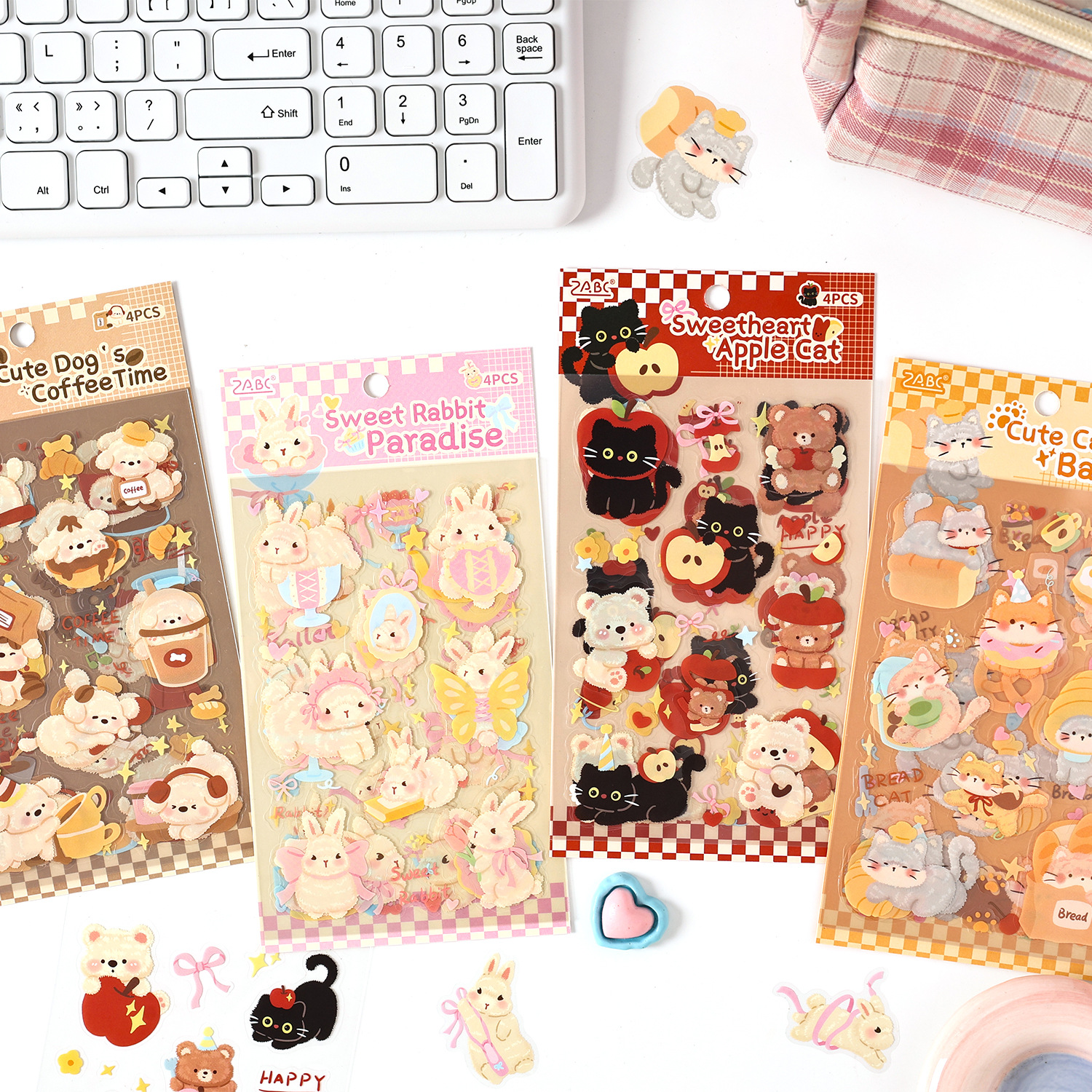 创意可爱PET防水卡通贴纸包手账