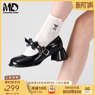 法式玛丽珍仙女浅口单鞋JK小皮鞋