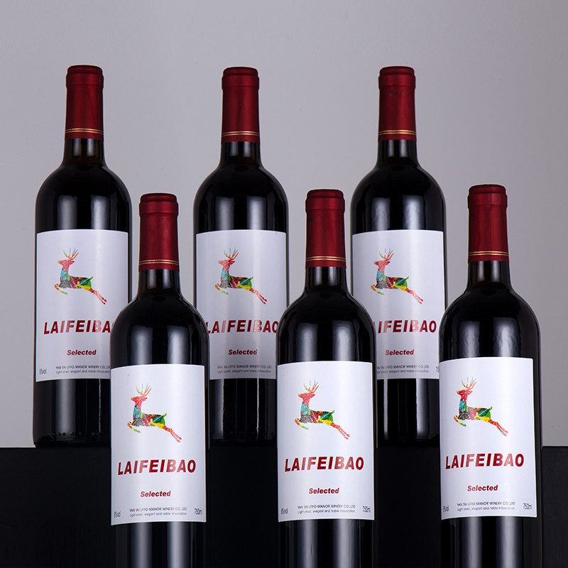 法国原酒进口红酒赤霞珠彩鹿甜葡萄酒整箱750ml*6送礼自饮