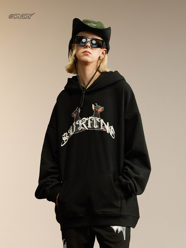 OVDY美式hiphop卫衣男oversize