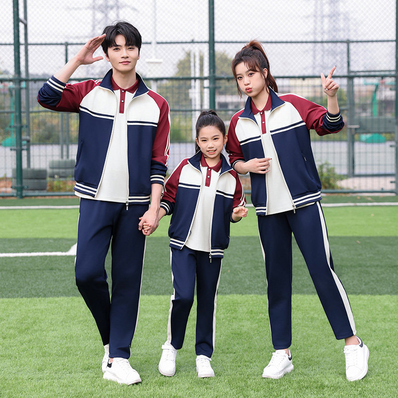 春秋季班服套装初中高中学生校服短袖长裤运动服大码两件套夏装