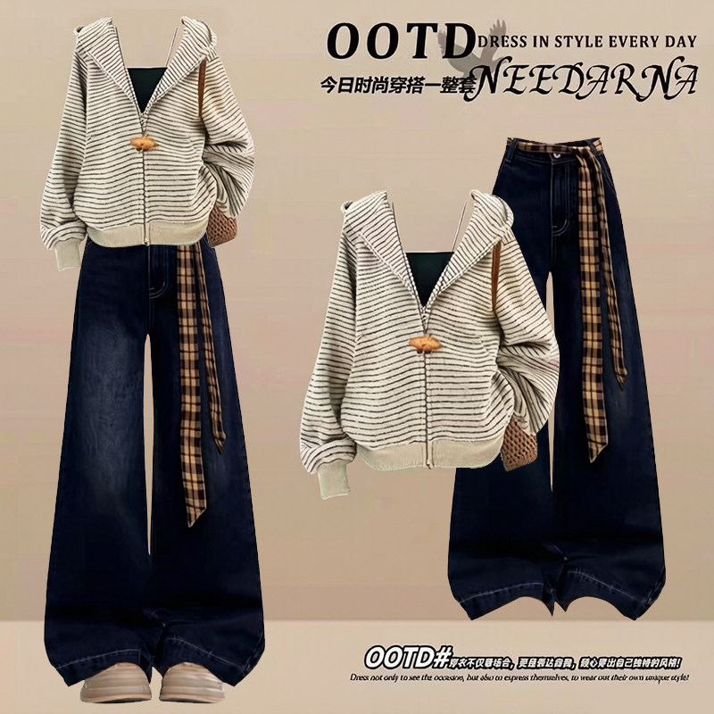 巨好看韩系秋季搭配一整套女ootd