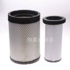 适用于豪沃轻卡4.2米空气滤清器空滤空气格K2036PU凹口空气滤芯