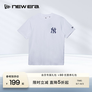 NEW ERA纽亦华26新品MLB运动休闲时尚含100%棉短袖T恤男女同款NE