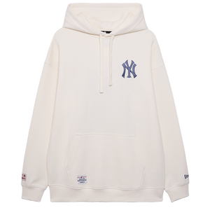 New Era纽亦华2024早秋新款MLB青花瓷连帽卫衣NY刺绣休闲重磅潮