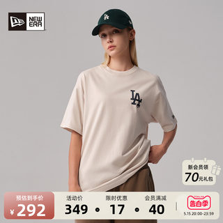 New Era纽亦华MLB系列运动短袖T恤透气情侣NY印花潮流百搭中性