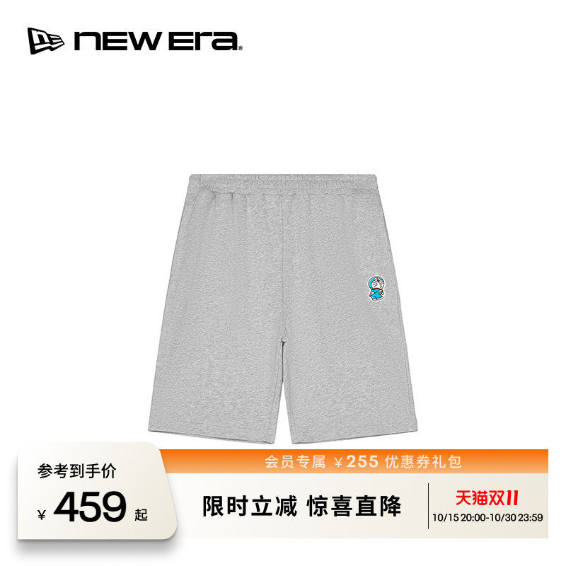 NEW ERA纽亦华26新品哆啦A梦系列100%棉运动休闲短裤男士NE