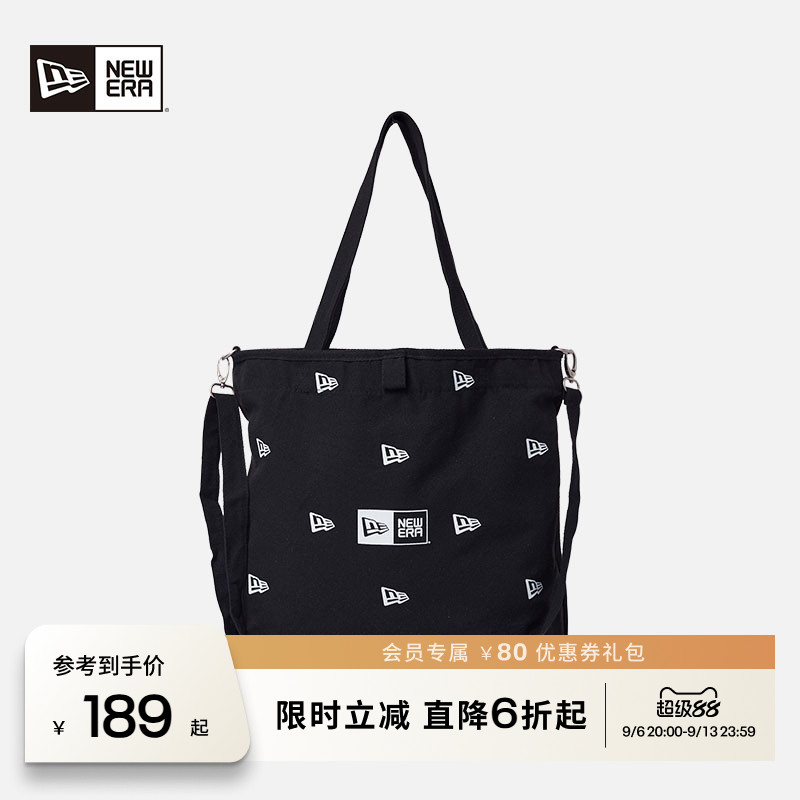 NEW ERA纽亦华春夏重磅帆布袋男女情侣百搭手提包休闲时尚潮流