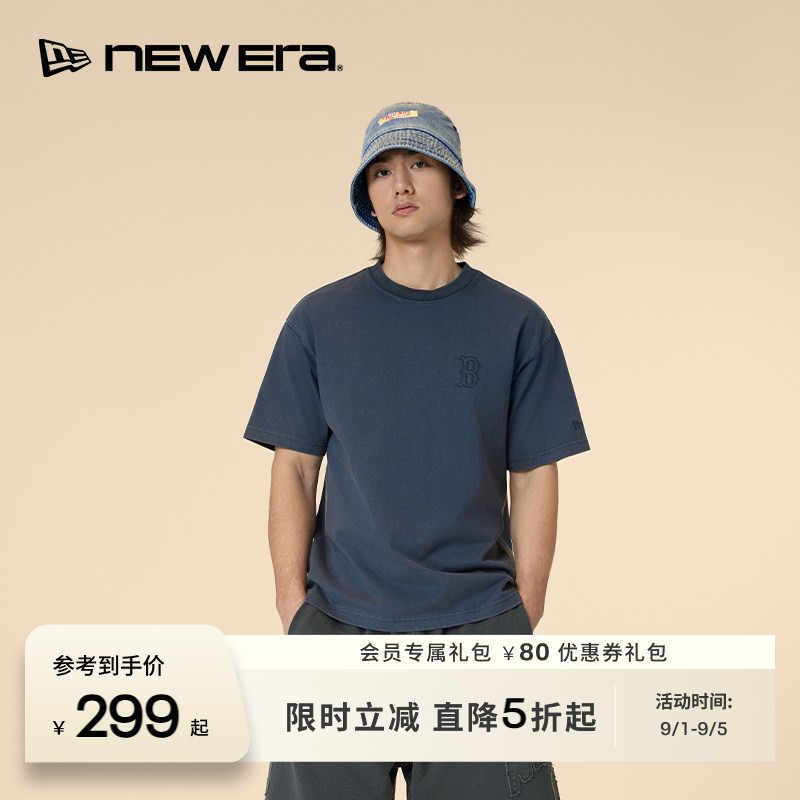 NEW ERA纽亦华26新品MLB缤纷夏日系列宽松运动100%棉短袖T恤NE图片