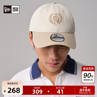 New 重磅棒球帽学院风弯檐复古拼色刺绣帽子百搭940 Era纽亦华秋季