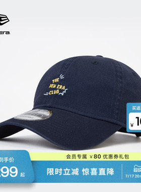 New Era纽亦华26新品字母刺绣棒球帽弯檐爱心软顶帽子潮流NE940