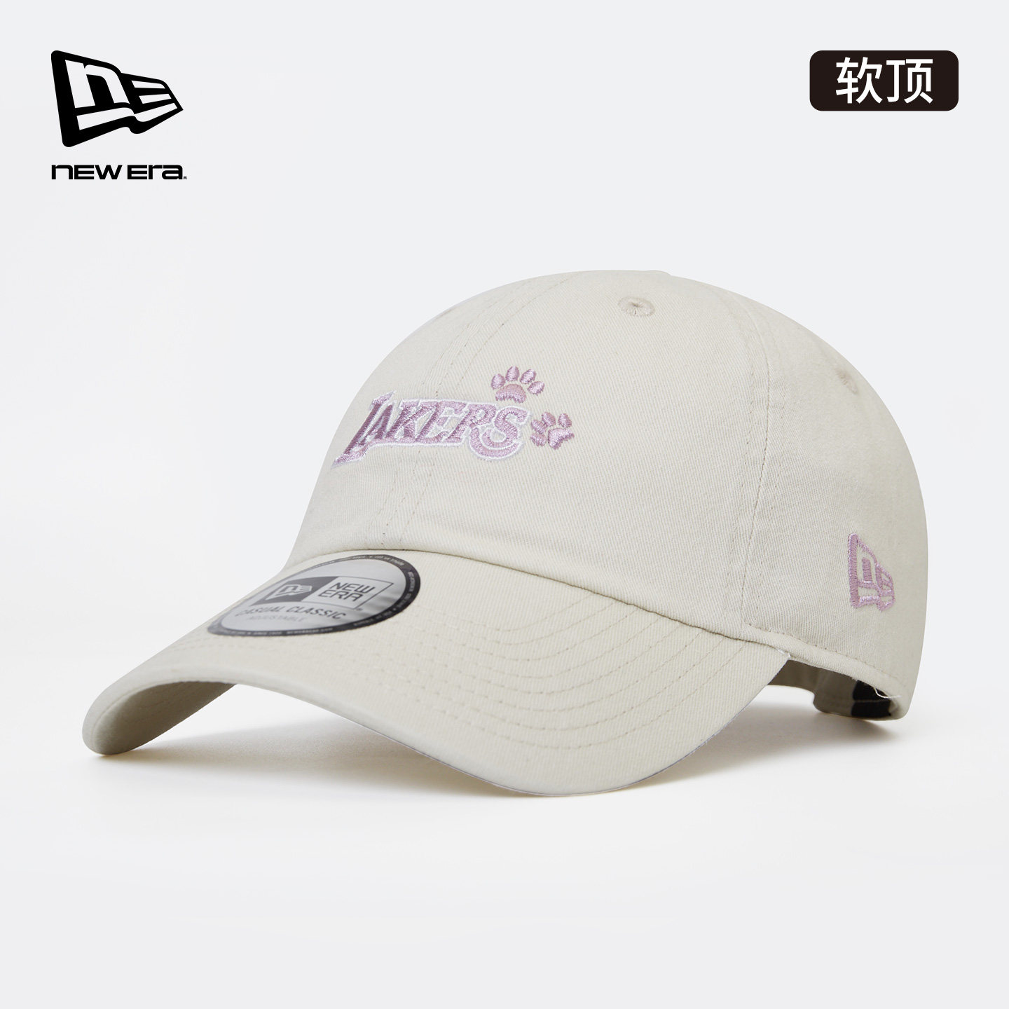 New Era纽亦华2026春季新款NBA萌宠系列棒球帽子弯檐复古软顶百搭