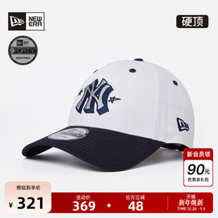 MLB涂鸦LOGO棒球帽子硬顶弯檐拼色940 新款 New Era纽亦华2025秋季