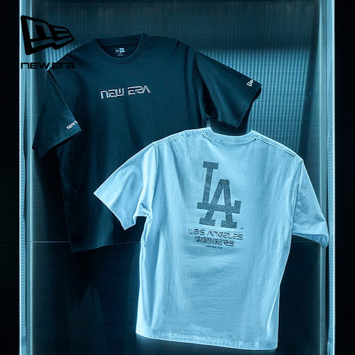 NEW ERA纽亦华空山基MLB联名宽松短袖T恤男女同款 2026春季新款